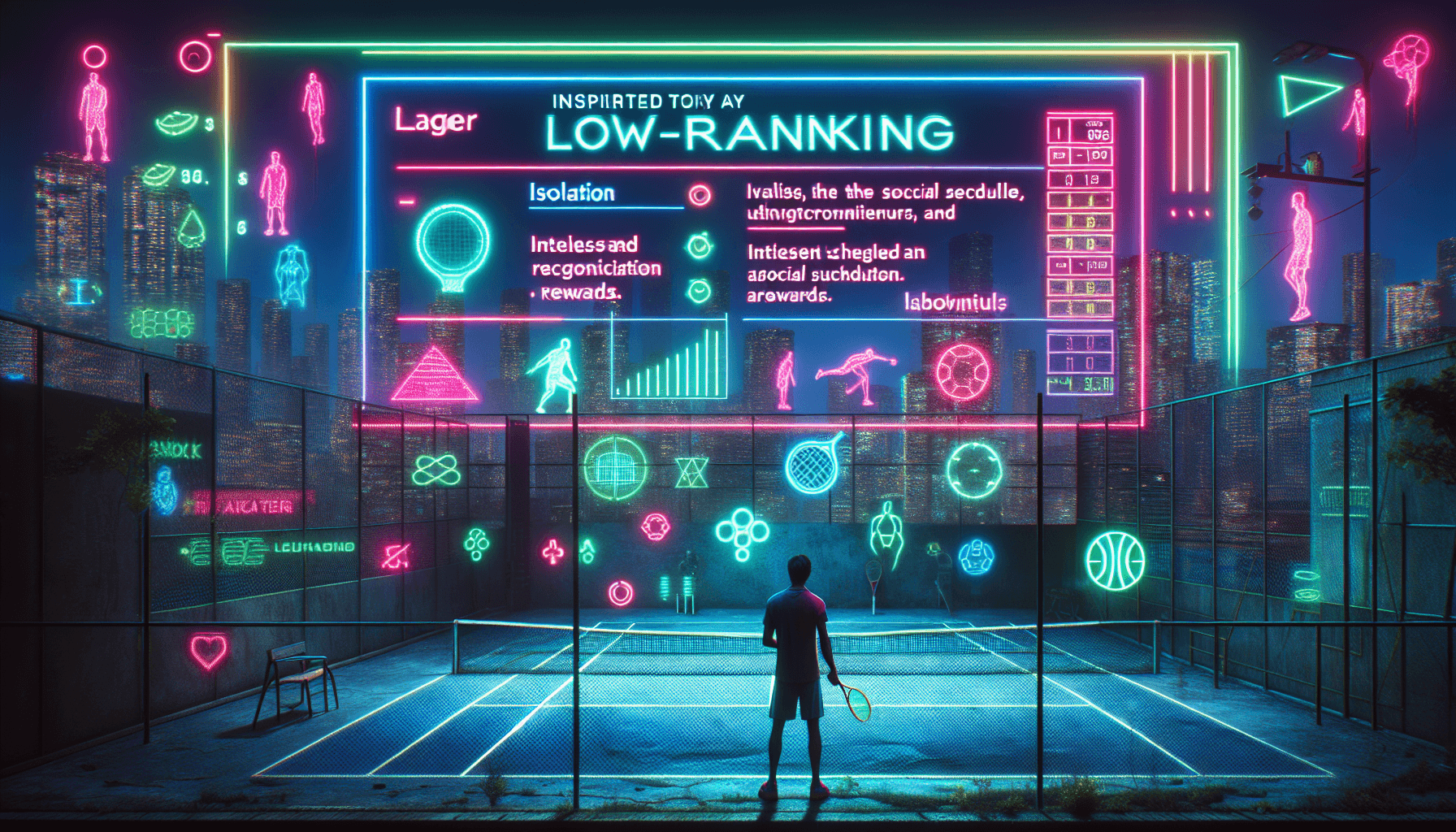 The loneliness of the low-ranking tennis player