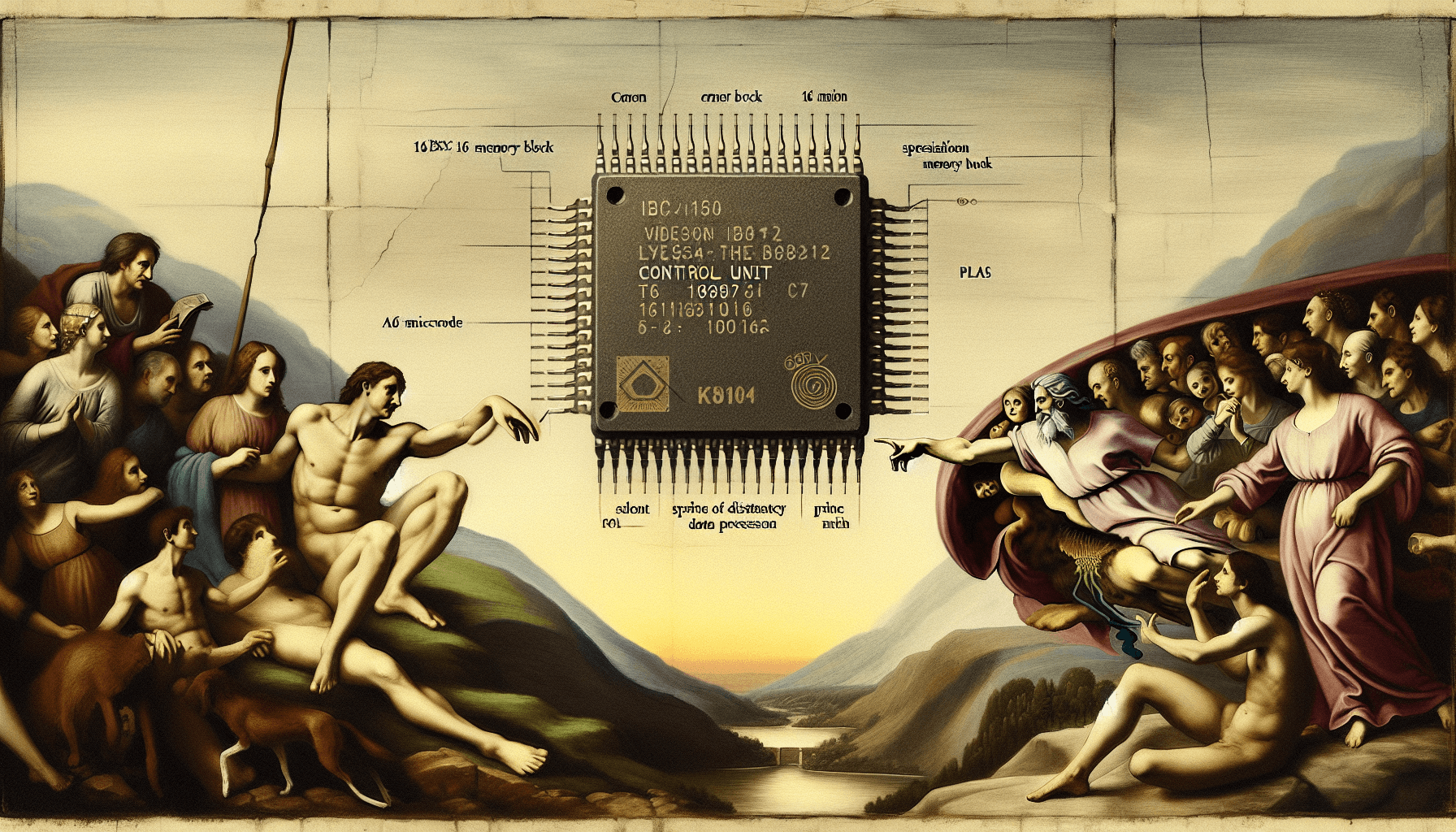 Inside an IBM/Motorola mainframe controller chip from 1981