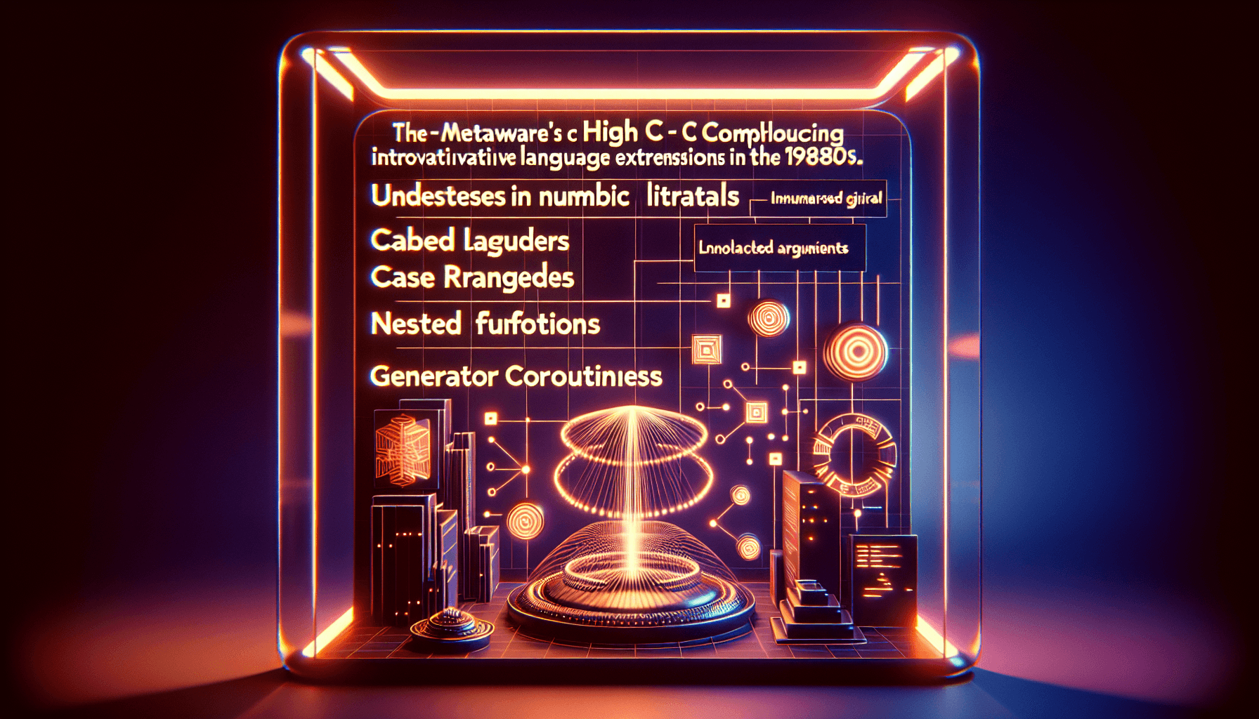 The Lost Language Extensions of MetaWare's High C Compiler