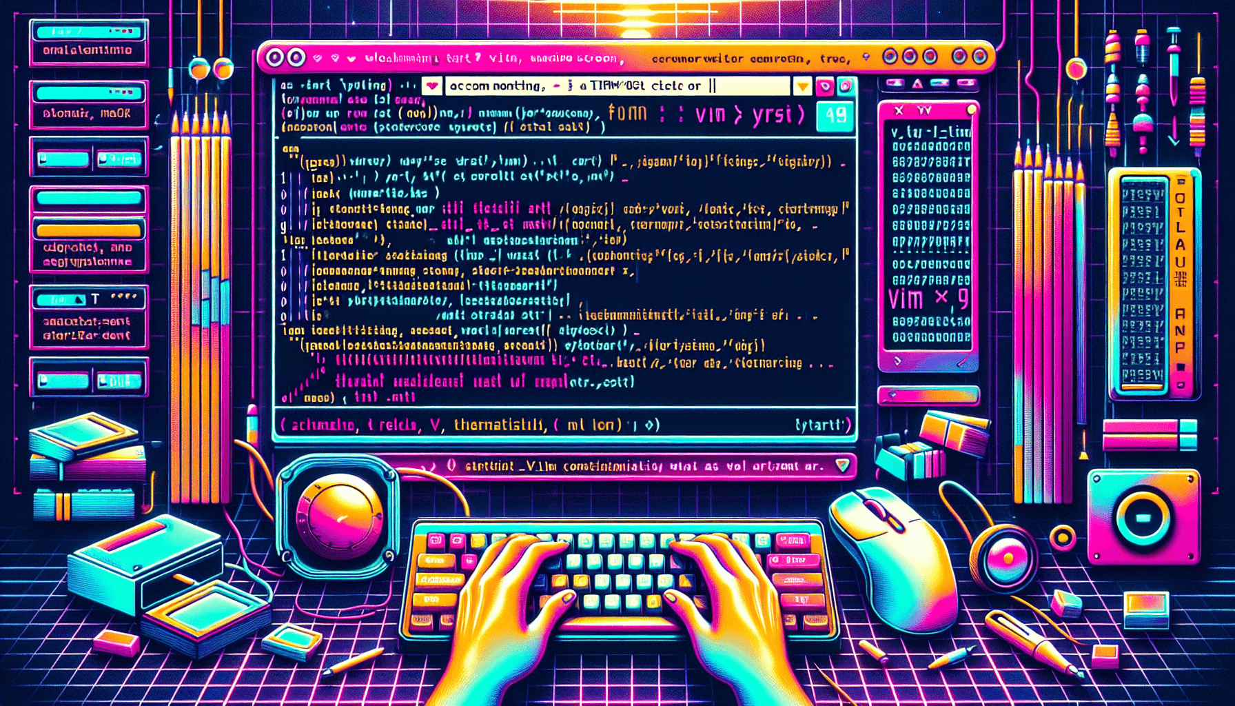 I added a fun random ASCII art welcome screen to Vim