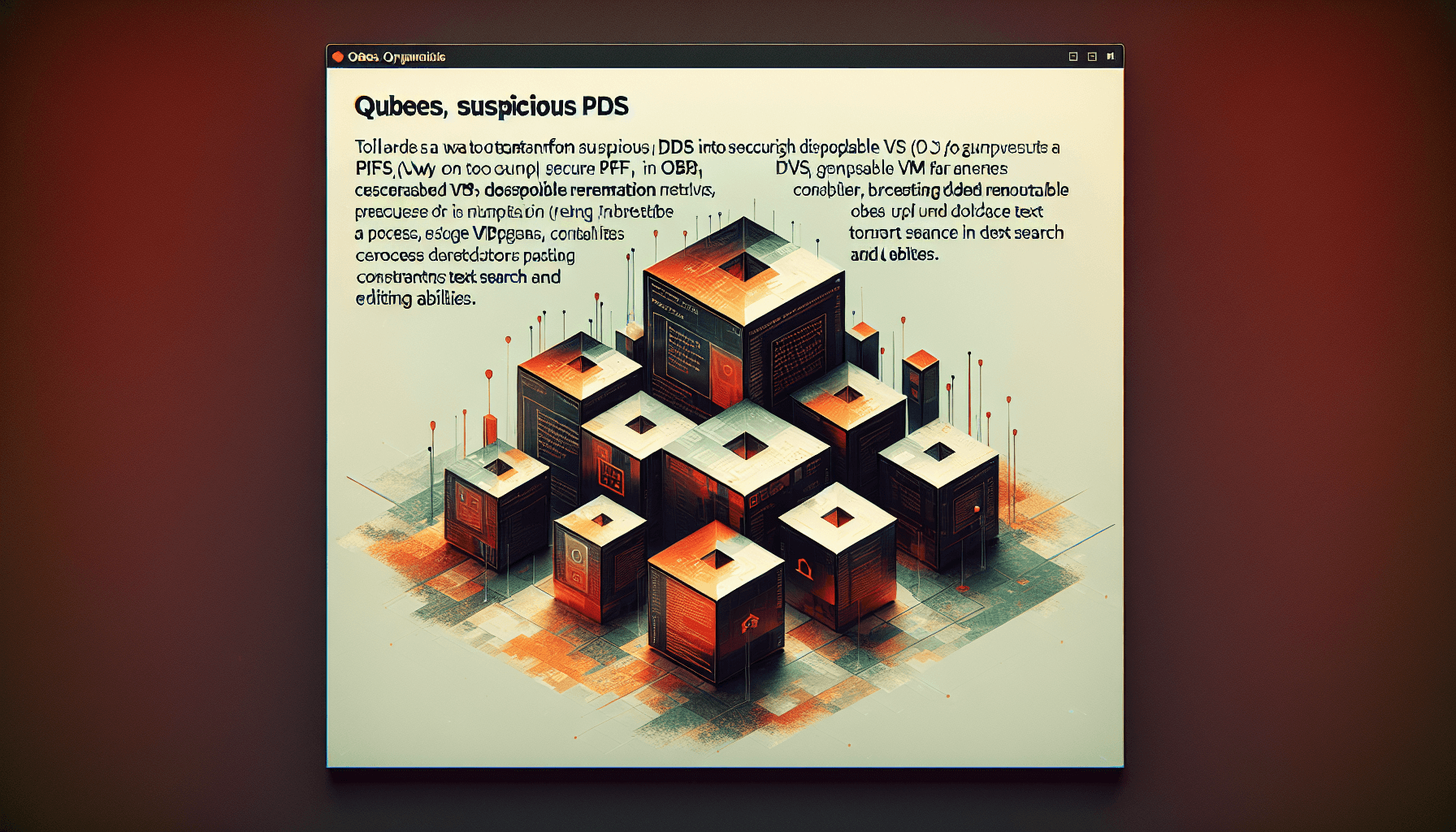 Converting untrusted PDFs into trusted ones: The Qubes Way (2013)